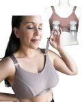 Sarah Wells Journey Hands Free Pumping and Nursing Bra (as1, Alpha, m, Regular, Regular, Busty, Mocha)