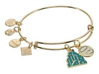 Alex and Ani Wizard Of Oz Emerald City Duo Charm Bracelet Green One Size, One Size, Brass, no gemstone