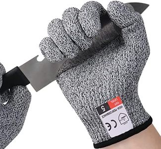 flintronic Gants de Travail Anti Coupures, Protection de Niveau 5 et Certifié EN388 Gants Securite Enfant Femme, Gants de Coupe pour L'écaillage D'huîtres, Cuisine, Jardinage, Bricolage, Extérieur - S
