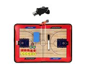 Wrzbest Basketball Coaching Board Strategy Tactics Clipboard with Coach Referee Whistle