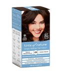 Tints of Nature 4N Natural Medium Brown Permanent Hair Dye, Nourishes Hair and Covers Greys, Ammonia-Free, 130ml