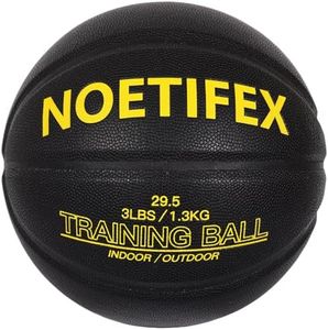 Noetifex Weighted Heavy Basketball 3LBS/2.2LBS 29.5"/28.6" Training Equipment for Indoor & Outdoor – Improve Dribbling, Passing, Handling & Rebounding Skills Weighted Training Basketball (Deflated)