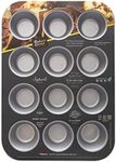 Baker's Secret 12cup Muffin Pan Cupcake Nonstick Pan - Aluminized Steel Pan Muffins Cupcakes 2 Layers Non Stick Coating Easy Release Dishwasher Safe DIY Bakeware Baking Supplies - Superb Collection