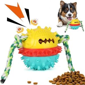 BELLE VOUS Jouet à Mâcher pour Chien - Jouet Indestructible pour Chiens Agressifs - Jouet a Macher Gros Chien et Chiot - Distributeur de Friandises - Jeu Occupation Solide