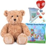 Classic Brown Bear Plush Soft Toy - 16 inch / 40cm - Build your own Teddy Bear Making Kit with Voice Recorder - no sew