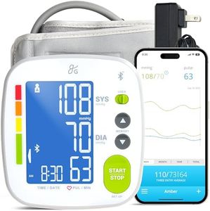 Bluetooth Blood Pressure Monitor Cuff by Balance with Upper Arm Cuff, Digital Smart BP Meter with Large Display, Set Also Comes with Tubing and Device Bag (Bluetooth)