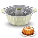 Boxiki Kitchen Premium Non-Stick Fluted Cake Pan - Ceramic Bakeware for Perfect Pound Cakes, Chocoflan & More - Durable & Easy Release