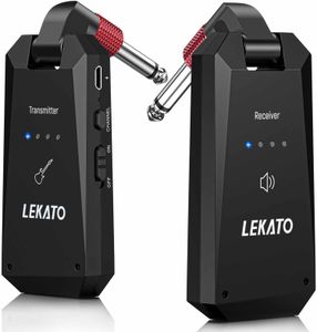 LEKATO 5.8GHz Wireless Guitar System – Transmitter & Receiver