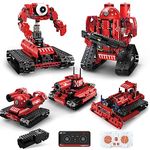 BEHOWL STEM Robot，Projects Educational 5-in-1 Toys for 8-14 Year Old Boys Girls, Programmable Building Block Set with Remote & APP Control,Gifts for 9 10 11 12-16 Year Old Kids, (495 PCS)