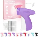 Stitch Gun for Clothes with 6 Needles and 4000 Fasteners (2000 White + 2000 Black) – Quick Clothing Fixer, Handheld Mini Stitch Sewing Gun for Clothing Repairs, Tagging and DIY Projects (A1-Purple)