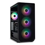 Fierce RGB Gaming PC - AMD Ryzen 5 5600 3.5-4.4GHz, RTX 3060 12GB, 16GB RAM 3200MHz, 1TB M.2 NVME Solid State Drive, 500W PSU,Windows 11, RGB Gaming PC Case
