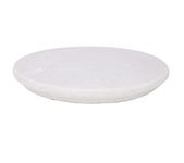 Marble Chapati Board White 25cm Round Large Anti-Skid Base Marble Pastry Board Roti Puri Rolling Board Round Cheese Board Cake Platter Serving Board Chopping Cutting Board