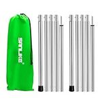 SAN LIKE Tent Poles Telescoping Adjustable tarp Poles for Camping Canopy Awning Shelter Backpacking Hiking -(Adjustable Length - Steel)