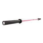 Signature Fitness Olympic Cerakote Barbell – for Home & Commercial Gyms, 190K PSI Tensile Strength Rated for up to 1,500-Pound Capacity, Pink