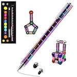 Aionly Fidget Pen, Magnetic Pen, Ballpoint Magnet Pen Fidget Toys For Ages 8-13, Gift For Teenage Boys Girls 8 9 10 11 12 Years Old, Novelty Gadgets Toy (Rainbow Beads)