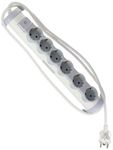 Legrand Swivelling power strip, 6-fach (White/Grey)