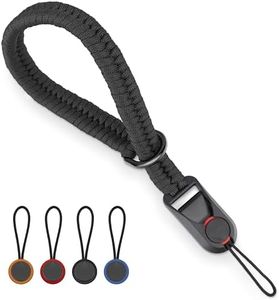 Sunya Camera Wrist Strap with Quick Release Adjustable Camera Strap for Various Wrists, Ultralight Weight Paracord Band Wrist Strap for DSLR, Black Lpd, One size