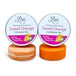 Lyness Sweet Orange Shampoo Bar & Conditioner Bar Set | Organic & Natural | Eco-friendly, Plastic-free