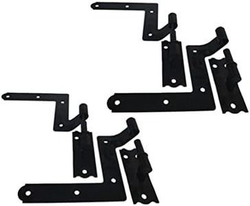 QCAA Steel Blind Shutter Hinge for Wood Frame & Brick, 1-1/16", Power Coated Black, 4 Pack (2 Pair), Made in Taiwan