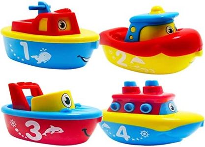 3 Bees & Me Bath Toys for Boys & Girls - Magnetic Boat Set for Toddlers & Kids - Fun Educational Bath Toy