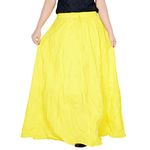 Sttoffa Women's Yellow Skirt & SS1003 Yellow - 2XL - 42 inch Length