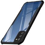 WOW IMAGINE Shock Proof Clear Back Cover Case Mobile Cover for Samsung Galaxy M02s | F02s (Hard | Hybrid PC + TPU | Full Armour Device & Camera Protection | Black)