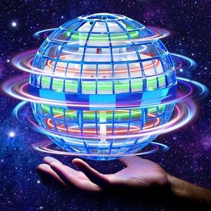 KIYTARBOO Flying Orb Ball Toys 2025, Cosmic Fly Ball Globe Boomerang,Galaxy Hover Balls Hand Drone Orbit Fidget Spinner, Cool Toy Gifts for 6 7 8 9 10+ Year Old Boys Girls Outdoor Toys (Blue)