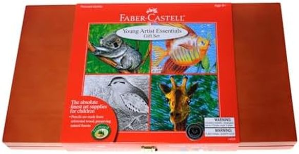 Faber-Castell Young Artist Essentials Gift Set - 64-Piece Premium Quality Art Set for Kids, Medium