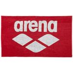 Arena unisex adult arena Cotton POOL SOFT TOWEL, Red-white, One Size UK