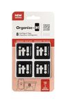 NFC Smart Labels | Scannable Weatherproof Tags for Storage Bins,Moving Containers & Organization | Free APP for Tracking Inventory on iOS/Android-Free Unlimited Cloud-Based-Family Sharing | Pack of 8