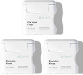 Boka Ela Mint Woven Dental Floss, Made from Natural Vegetable Wax, Teflon-Free and Petroleum-Free, 30 Yards of Waxed Floss (Pack of 3)