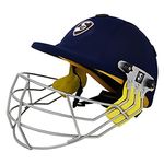 SG Smartech Cricket Helmet | Navy Blue | Size: Small | for Men & Boys | Adjustable Steel Grill | Breathable Inner Padding | Lightweight