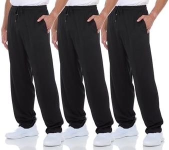 DARESAY 3 Pack: Mens Athletic Pants with Pockets, Mens Sweatpants, Men's Lightweight & Breathable Joggers (Up to 3XL)