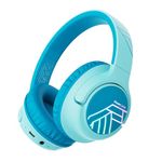 PowerLocus Kids Wireless Headphones, Bluetooth Kids Headphones LED Lights Over Ear with 74/85/94dB Volume Limited, 45H Playtime,Built-in Mic, Two Device Share Mode, HD Stereo for Travel/PC/Tablet