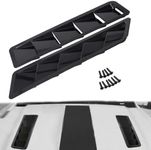 YESHMA Car Hood Vents Scoop Bonnet Cover Hood Intake Scoop Louvers Cooling Intake Vent Cover (Gloss Black)