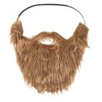 Dress Up America Fake Beard Costume - Costume Beard and Mustache - Beard Costume for Adults and Teens, Brown, One Size