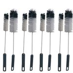 NewFerU Wire Bottle Cleaning Brush Set Small Large Thin Long Handle, Utility Cleaner Bendable Flexible for Narrow Neck Skinny Spaces of Water Beer Wine Baby Bottles Pipe Tube Flask Decanter (8)