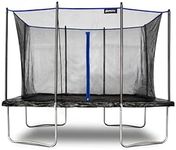 Plum Play Outdoor Rectangular Trampoline with Satety Enclosure to Seperate the Jumper From the Coated Springs - Weather Protected Thick Foam Pads - Max user weight from 100kg (8 x 10ft)
