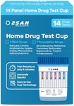 2San C-Cup 14-Panel Drug Test Kit (15 ng/ml) – at-Home THC, OPI, PCP, MDMA & More – Fast 5-Min Results, Accurate & Reliable Urine Screening for Personal & Work Use