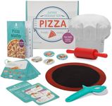 Tovla Jr. Ultimate Real Pizza Cooking Kit for Kids – Fun DIY Baking Set, STEM Activity for Ages 4+, Visual Learning Pizza Tools, Great Gift for Young Chefs