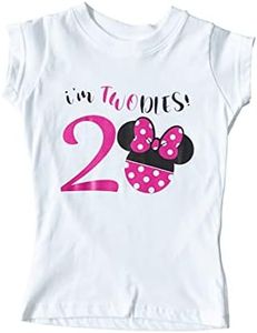 Luke and Lulu Birthday Girl Shirt – 2nd Birthday Outfit Girl – Toddler & Kids 2 Year Old Outfit – Cute Ears & Bow Design