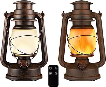 Lanterne Extérieure 2 Pièces, Lanterne Jardin avec Télécommande, Lampe Tempete Led alimenté par pile, Deux Modes D'éclairage, Lanterne Decorative Étanches pour le Porche, Terrasse, Jardin, Camping