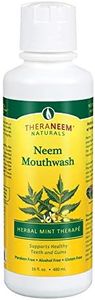 TheraNeem Neem Mouthwash, Herbal Mint | Freshens Breath, Supports Healthy Gums and Teeth, Vegan, Great Mint Taste | 16oz