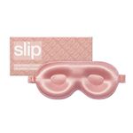 Slip Silk Contour Sleep Mask - Rose (One Size) - 100% Pure Mulberry 22 Momme Silk Eye Mask - Comfortable Sleeping Mask with Elastic Band + 100% PU Foam Filler