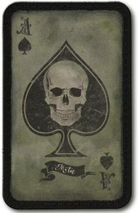 M-Tac Ace of Spades Death Card Tactical Morale Patch Army Combat Hook Fasteners (Olive/Black)