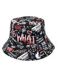 Nanwansu Packable Reversible Printed Bucket Hat Unisex for Men Women Beach Fisherman Cap