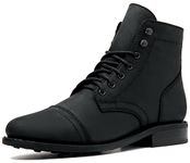 Thursday Boot Company Men's Captain Rugged & Resilient Lace-up Boot, Black Matte, 11 UK