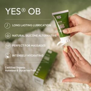 YES OB Organic Plant-Oil Personal Lubricant, 80ml – Natural Formula