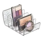 InterDesign Rain Cosmetic Palette Organizer for Vanity Cabinet to Hold Makeup, Beauty Products - Clear