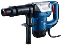 Bosch GSH 500 Corded Electric Demolition Hammer With Hex, 1,100W, 2,900 bpm, 7.8 J, 5.6 kg, Low Vibration + 1 Pointed Hex chisel, 280 mm, 17 mm shank, 280 mm& Carrying Case, 1 Year Warranty